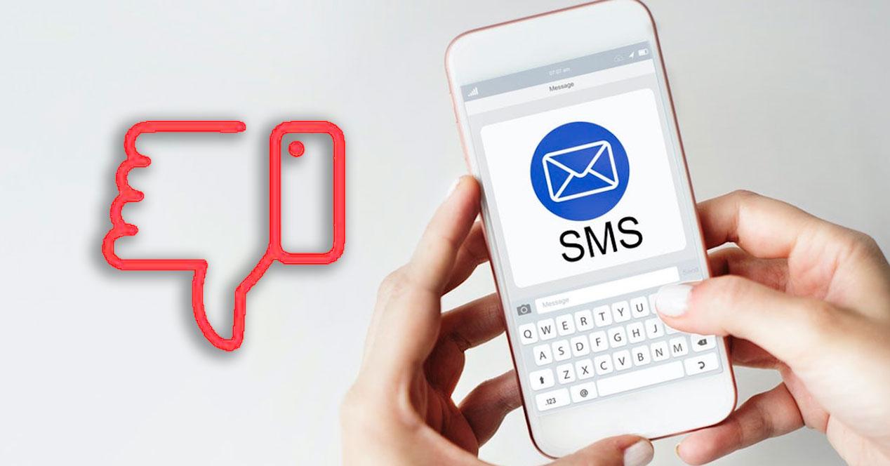 Bloquear mensajes SMS en el móvil